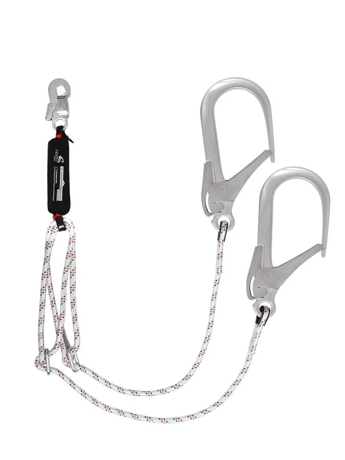 Adjustable Double Rope Lanyard with Shock Absorber "aB22p 110