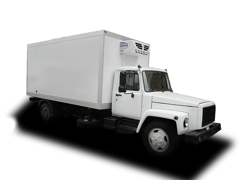 Isothermal Refrigerated Truck with Diesel Engine 47121A based on GAZ 3309