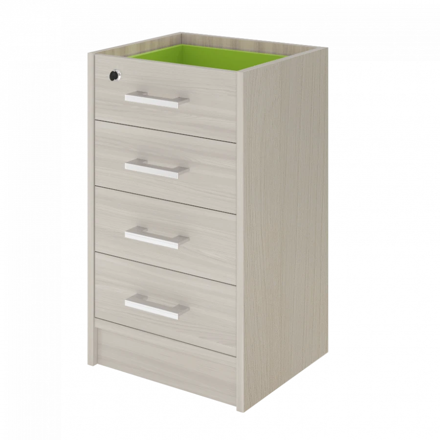 AT-07 Side Cabinet Body with Lock and Drawers