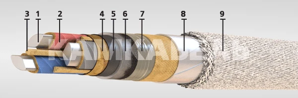 كابل طاقة موصل بالألمنيوم، 6-10 كف، ASB2l