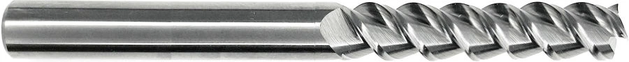 Solid Carbide End Mill for Machining Non-Ferrous Metals and Plastics, Model 133503-200