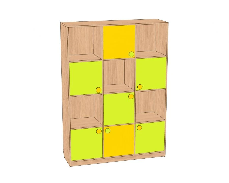 Children's Toy Storage Unit "Rubik's Cube" SI-KR12-F3