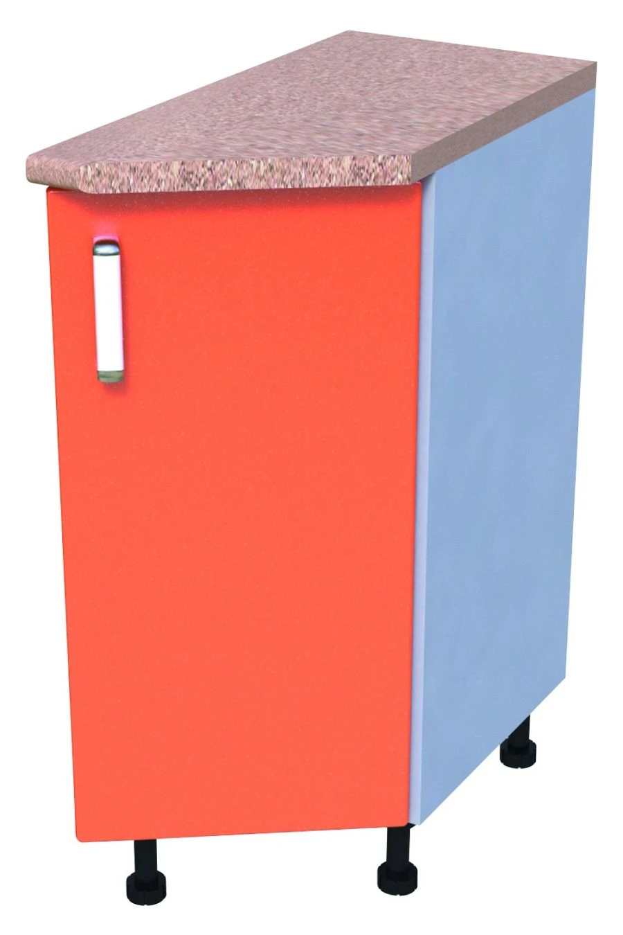 Corner Kitchen Unit KS-01 Left Open/Closed Model