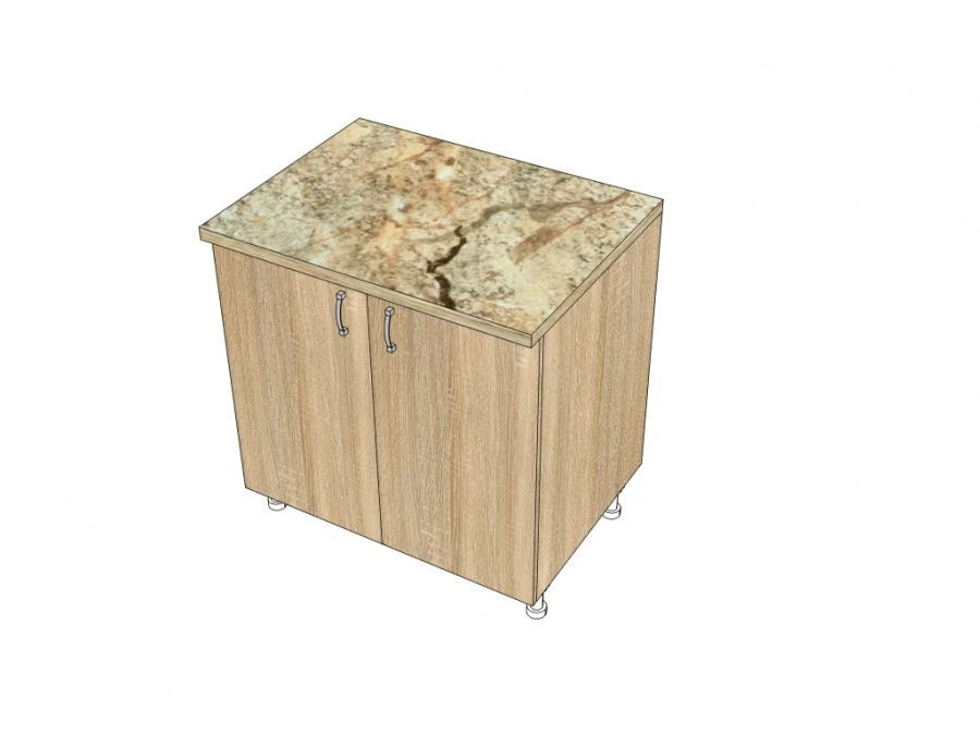 Kitchen Work Table with 2 Doors