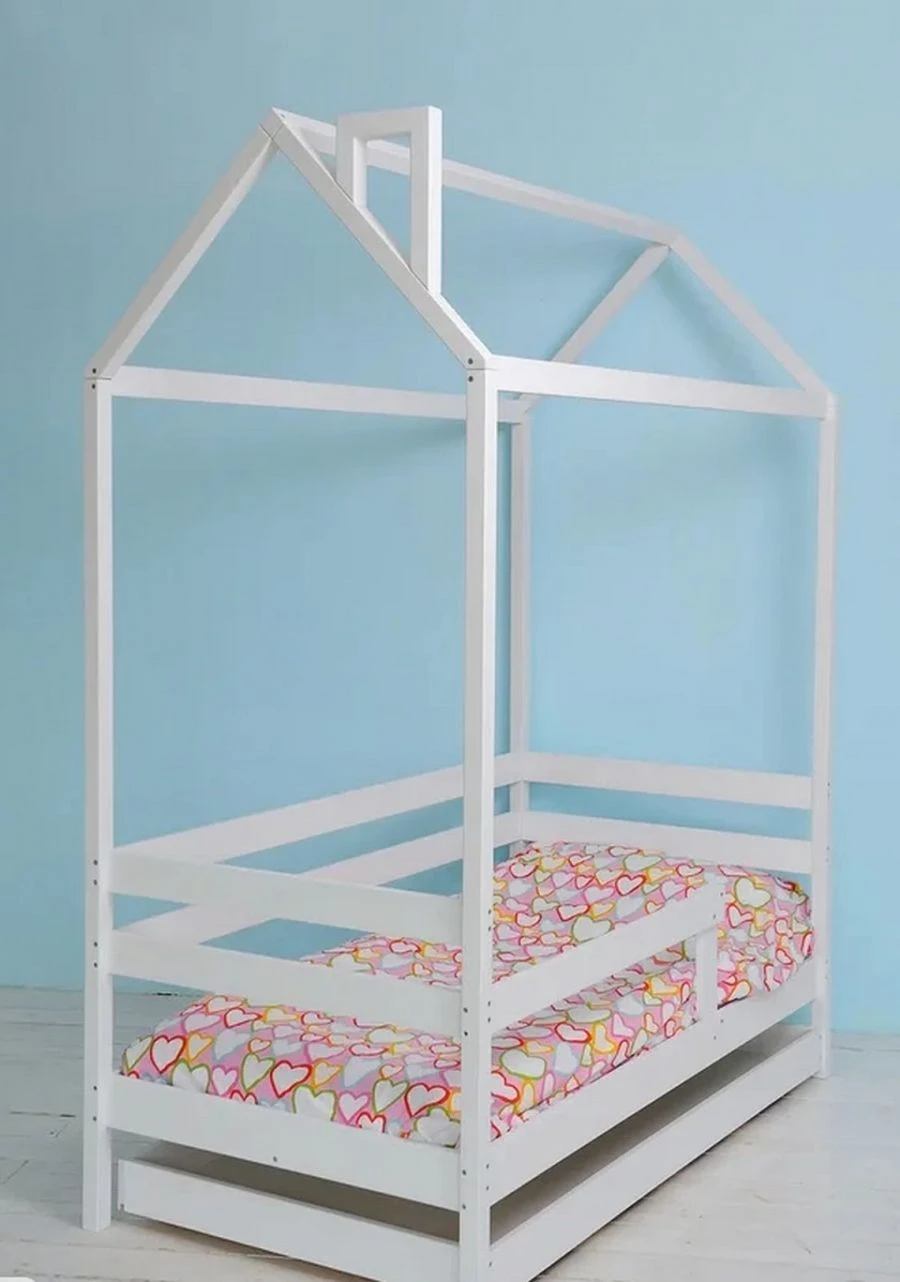 Children's Single-Decker Bed in House Design