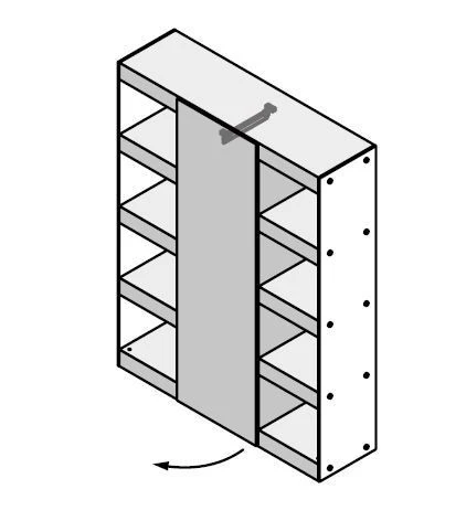 خزانة ملابس خشبية - مجموعة أثاث "Glass.Go