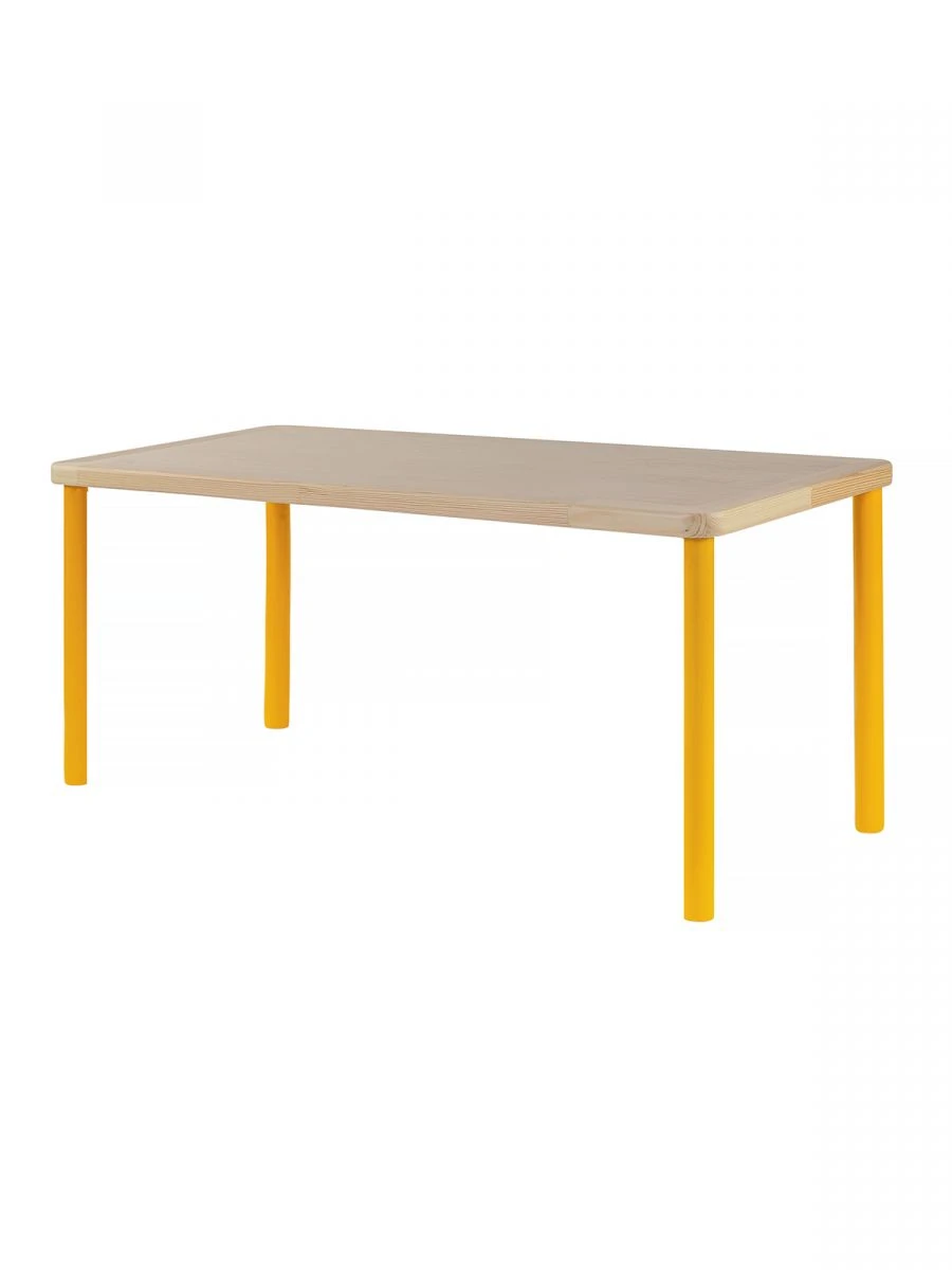 Children's rectangular two-seater table 520 / yellow