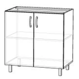 خزانة مطبخ لحلول تخزين مخصصة