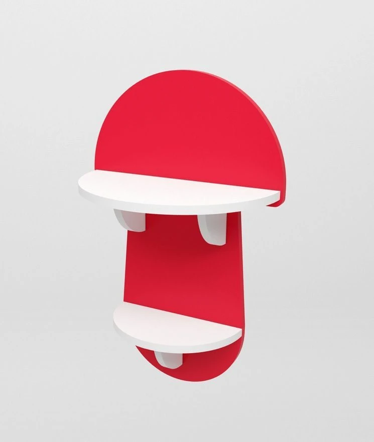 Mushroom Design Wall Shelf "Grybok", Art. 40108