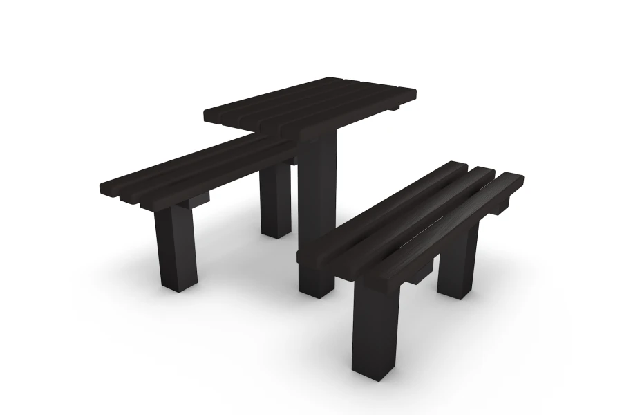 Durable Polymer Sand Composite Table and 2 Mini Benches