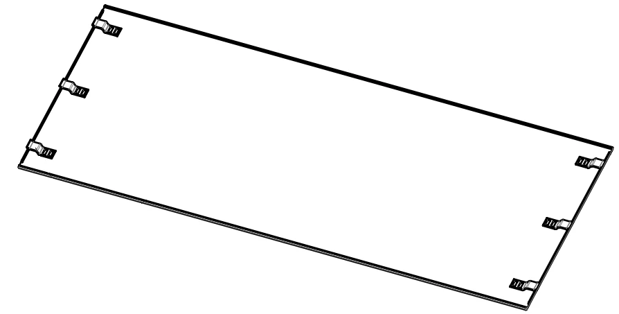 Fiberglass Ceiling Panel S.15-20.30.040 for Tram Interiors