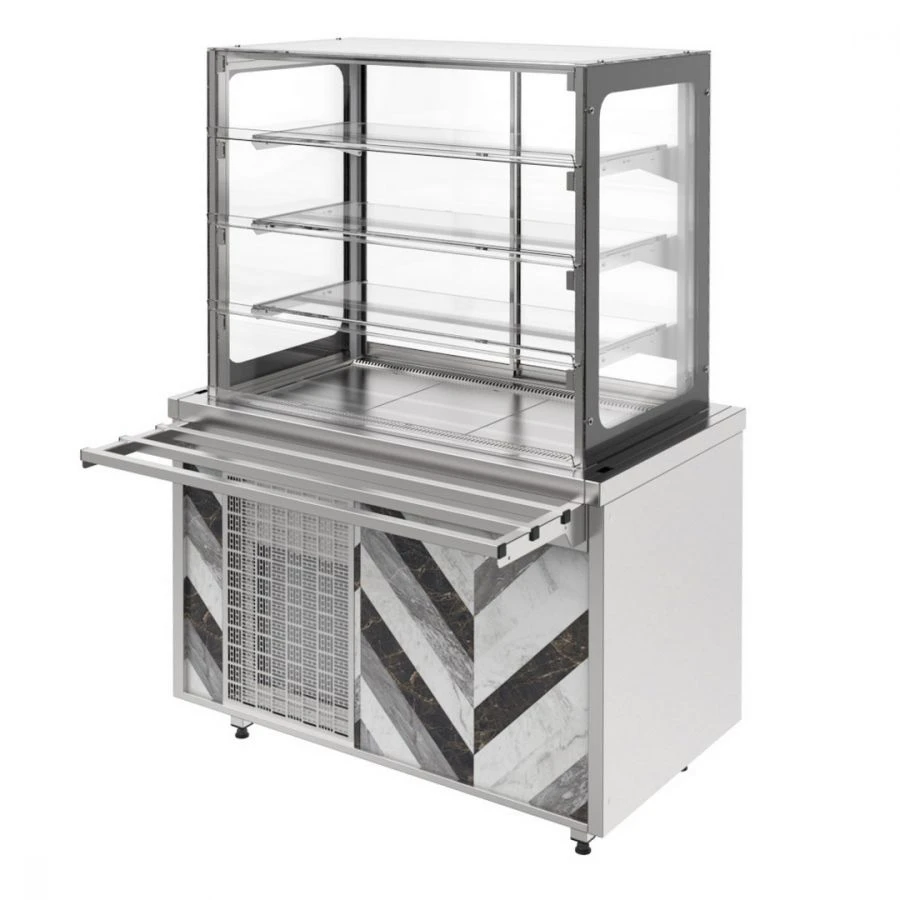 واجهة عرض مبردة مع أبواب تقديم RCC21A سيتي