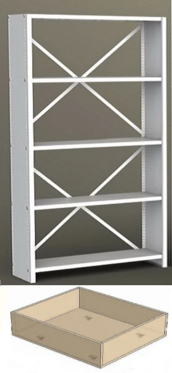 Stationary Metal Structure for Document Display 800x600x1800mm