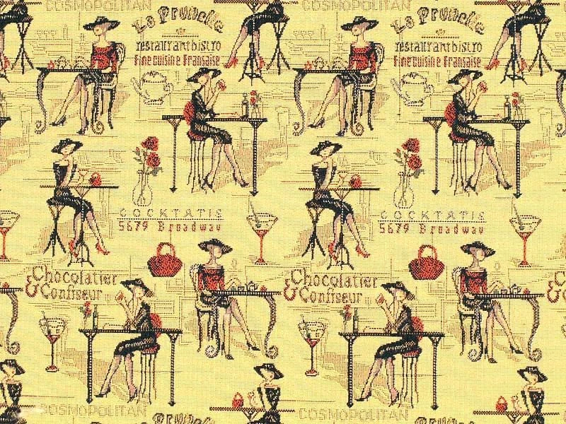 Jacquard Upholstery Fabric Café, Art. 300098