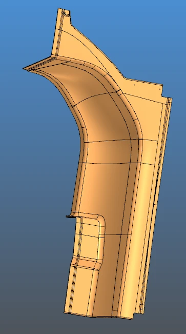 Upper Right Rear Cover for Vehicles - Model 6241-03-5602025