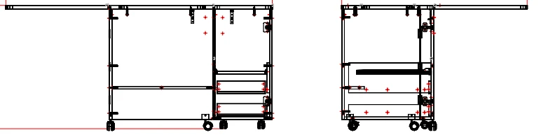 Sewing Table for Crafting and Sewing Machine Setup