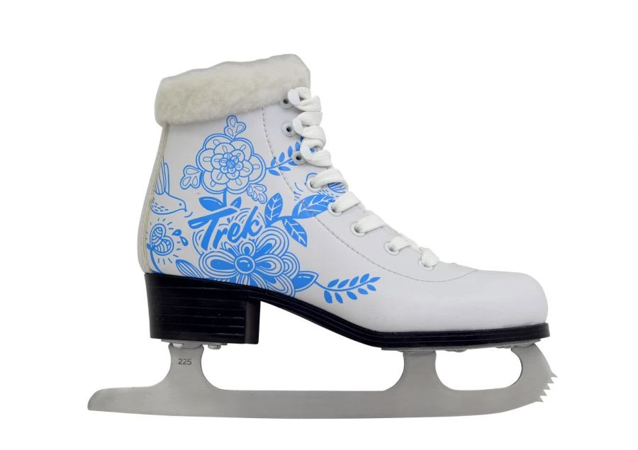 TREK Flowers Fur figure skates