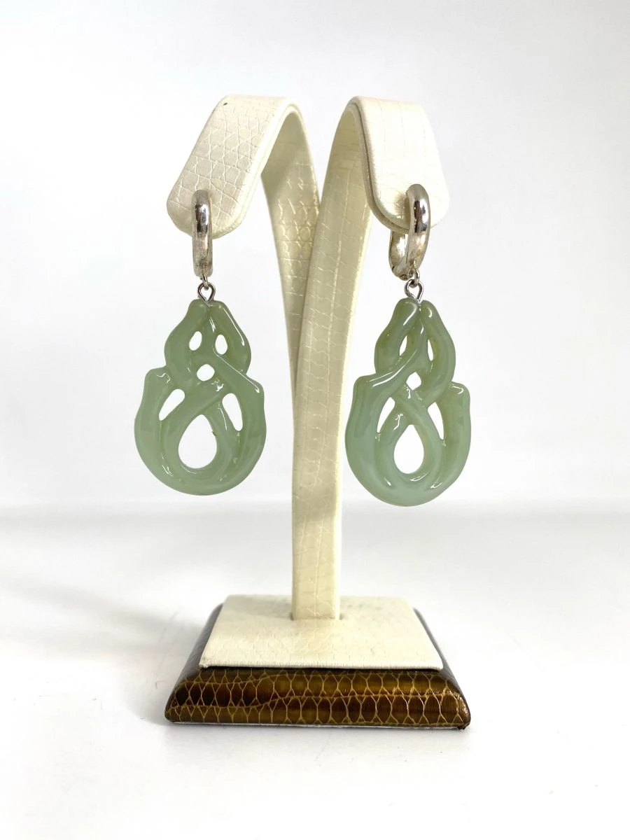Ava Earrings in Jade