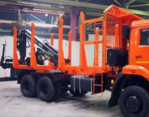 نصف مقطورة منصة لنقل الأخشاب ثلاثية المحاور 9407-0000010-K36