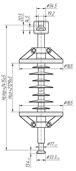 Linear Suspension Polymer Insulator LK 160/220-4GP