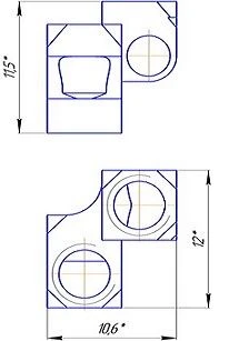 Cylindrical Compression Clamp Set (Rod, M5x0.5 Nut, Clamp)