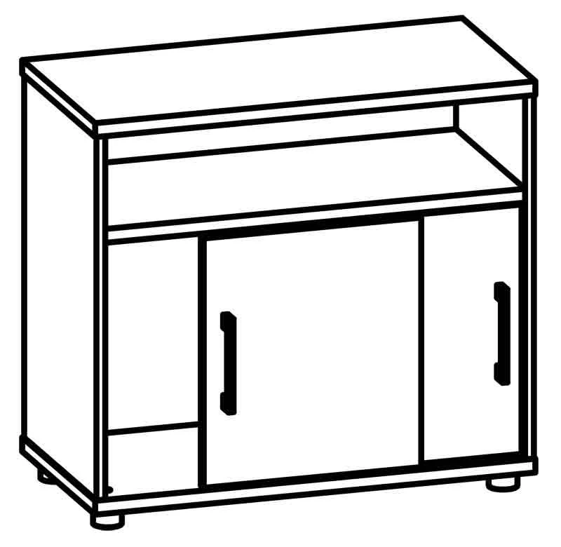 خزانة مستندات مع أبواب منزلقة 8432 سلسلة "غالانت