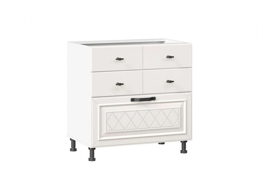 مجموعة واجهة خزانة المطبخ مارينا LD.273160.000 مع 3 أدراج (جبس)