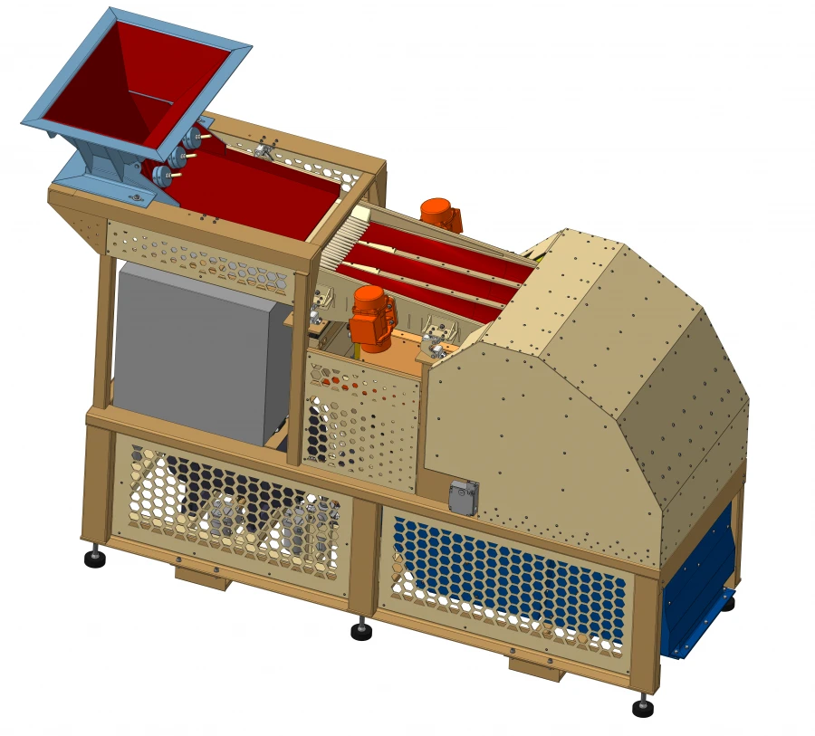 Energy-Dispersive Fluorescent Separator SЭФ 3.084 for Metal Processing