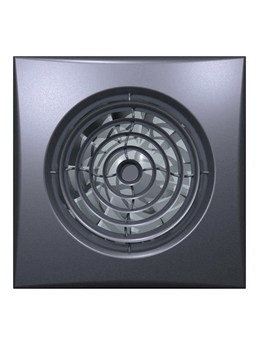 AURA 5C Dark Gray Metal Exhaust Fan with Backdraft Damper