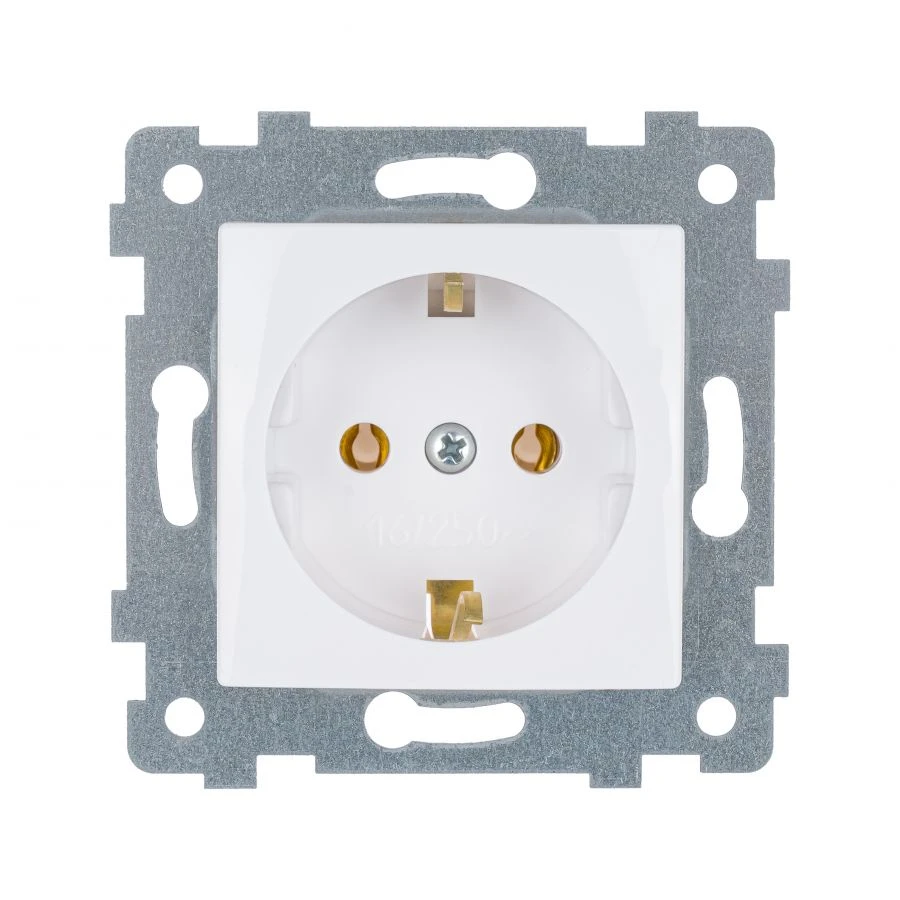 Hidden Socket Mechanism with Ground Contact "MARIYA" RS16-445, White