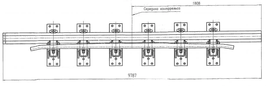 R65 Type Cross Rail with Counter Rail Project 2690.08.030-02