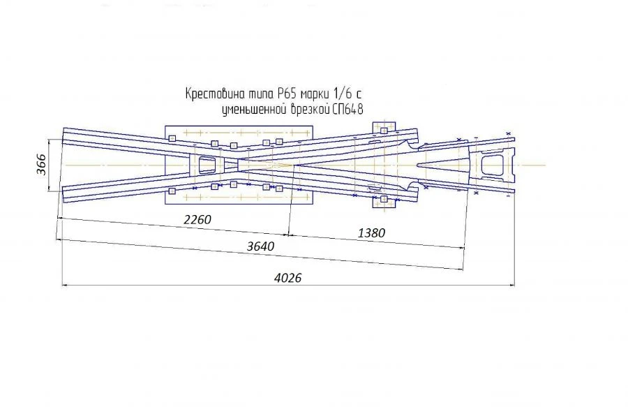 R65 Type Cross Joint Mark 1/6 with Reduced Insertion SP648