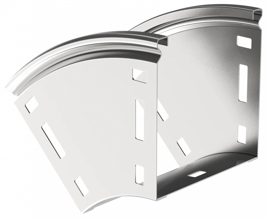 Smooth Vertical 45° Turn CPV41-0-45-100-200 ESCA for Cable Trays