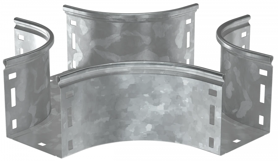 Smooth Cross Connector for Cable Trays, Model CKR01-0-100-200-HDZ