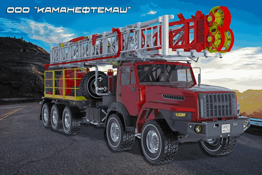 وحدة الإصلاح والحفر المحمولة للآبار مارتس-80س