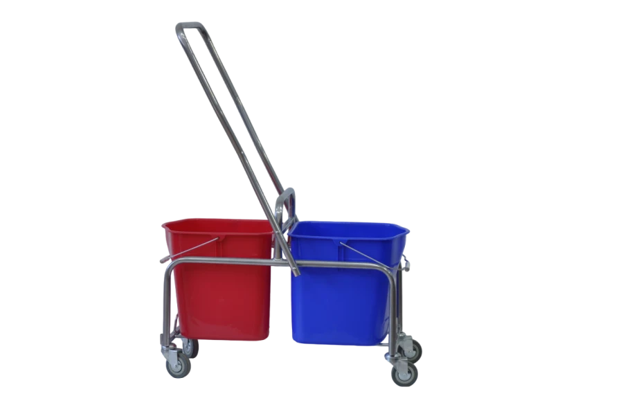 Dual Bucket Cleaning Trolley for Efficient Facility Maintenance