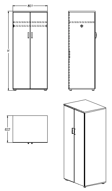 Clothing Storage Cabinet Series 422.80