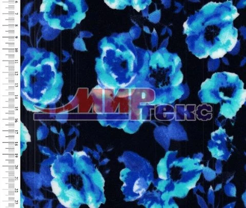 Plush Melange Knit Fabric (60% Cotton, 40% Polyester) for Garments