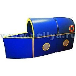 Nellia Steamboat Model - 300x100x140 cm, Vinyl Leather & Foam