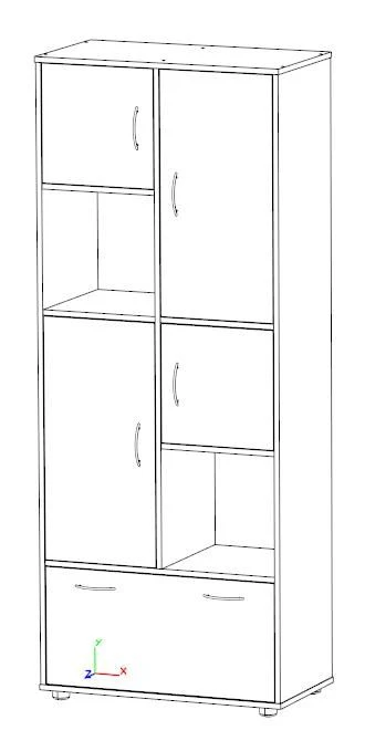 Modular Multi-Section Cabinet Series "Cascade