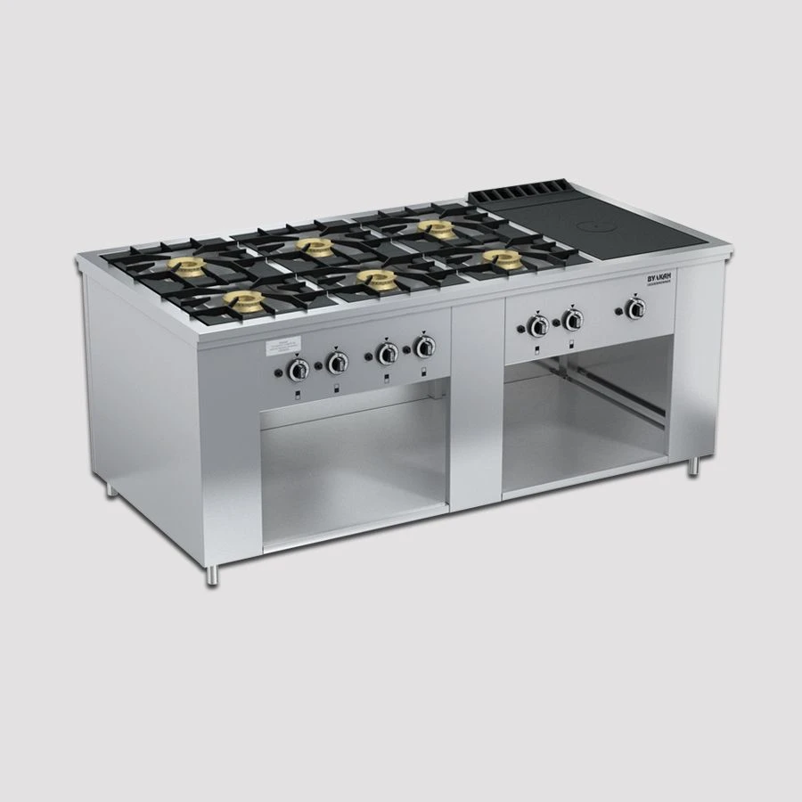 Professional Gas Stove PRG-IIA-8-1 "Maxi