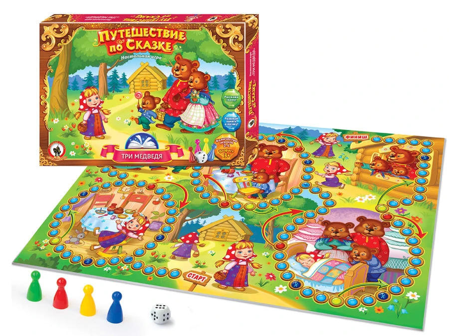 Fairy Tale Journey Board Game "Three Bears