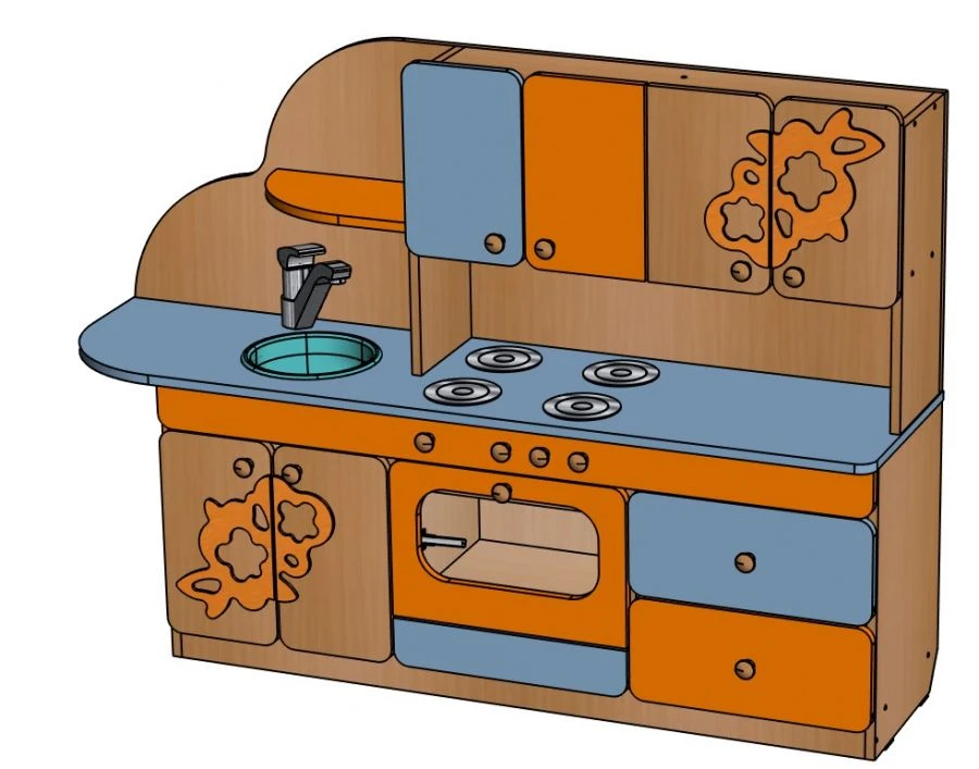 Vilena Kitchen Play Set for Preschool Activities - M71