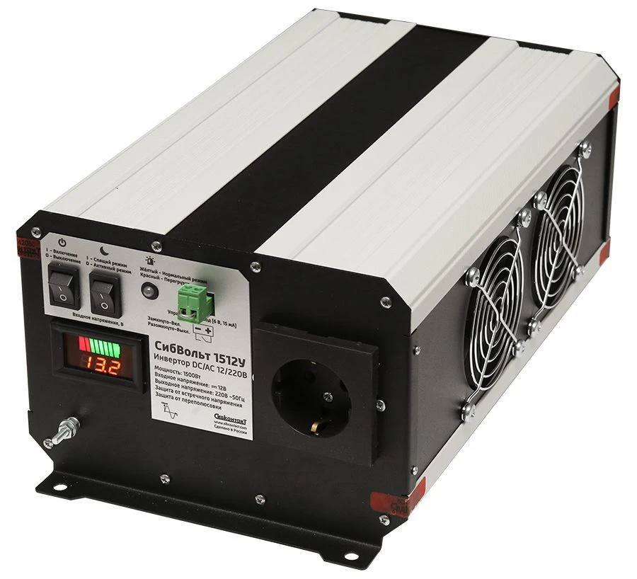 SibVolt 1512U DC/AC Inverter 12V to 220V 1500W