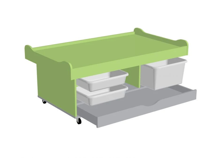 Gaming Table with Sections and Drawers MD 01.13.10