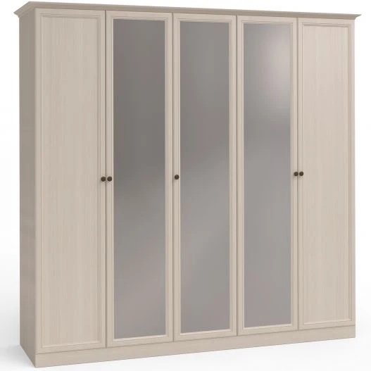 Camilla Modular Furniture Wardrobe FU3-01.T8L - 5 Doors with Mirrors
