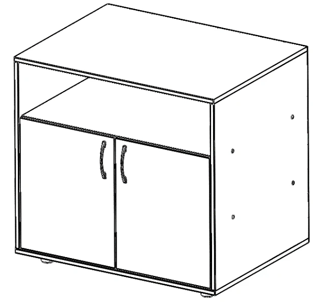 Rolling Cabinet for Office Equipment and Documents, Model TУВ.21