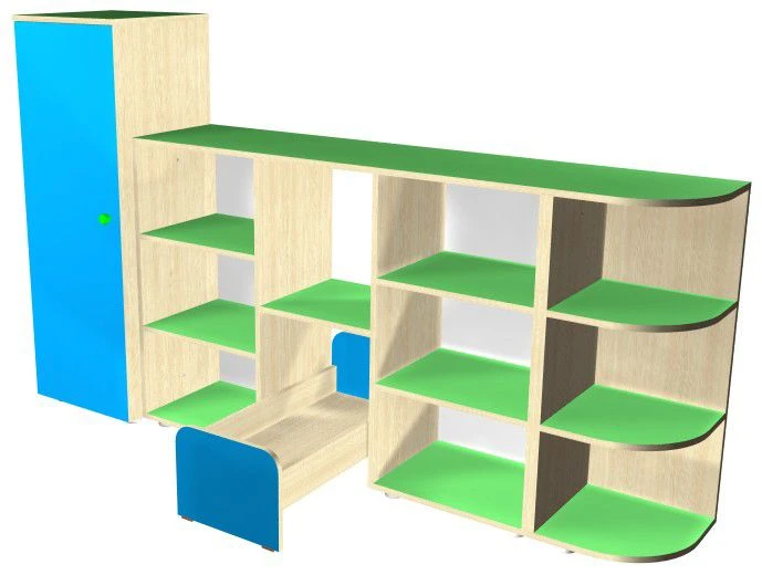 Bedroom Play Corner for Kids - Model 17215