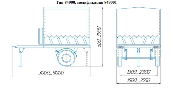 مقطورة متعددة الاستخدامات تعديل 849001