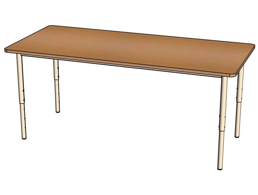 طاولة مستطيلة بإطار معدني للأنشطة ما قبل المدرسة/SD41